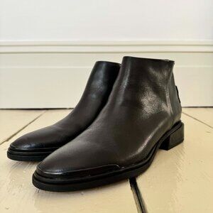 NEW — Franco Sarto — Women's Nemi Leather Booties — W — Size 8.5 — Black